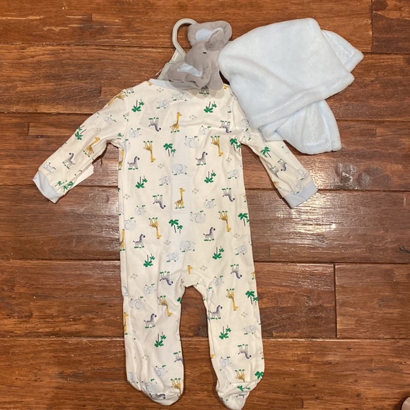 Kyle & Deena New York Infant Sleeper, Elephant Security Blanket NWT Size 3-6 mos - Picture 3 of 8